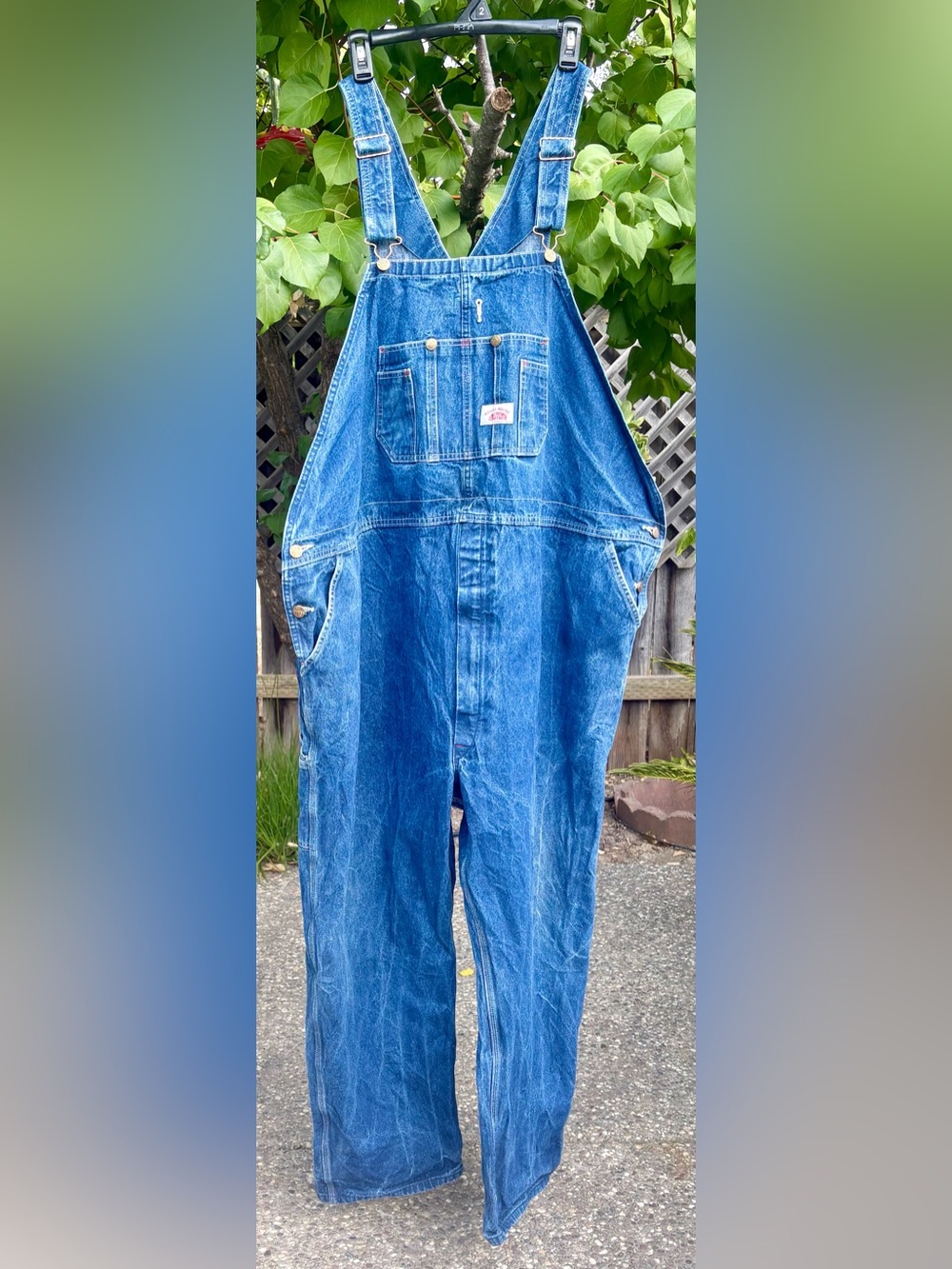 Cotton denim overalls, Round House, vintage workwear style size 58x32